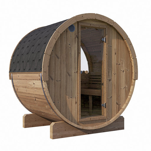 SaunaLife 2-4-Person E6W ERGO Series Barrel Sauna