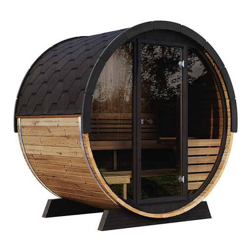 SaunaLife 2-4 Person EE6G ERGO Elegance Series Barrel Sauna