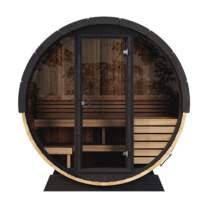 SaunaLife 2-4 Person EE6G ERGO Elegance Series Barrel Sauna