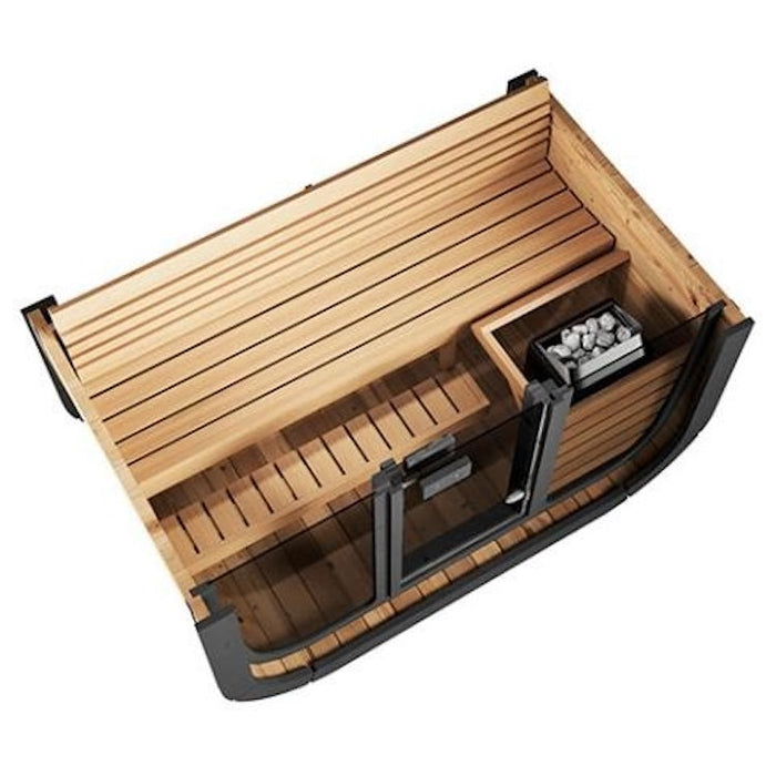 SaunaLife 3-Person CL4G Cube-Series Outdoor Home Sauna