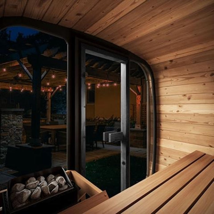 SaunaLife 3-Person CL4G Cube-Series Outdoor Home Sauna