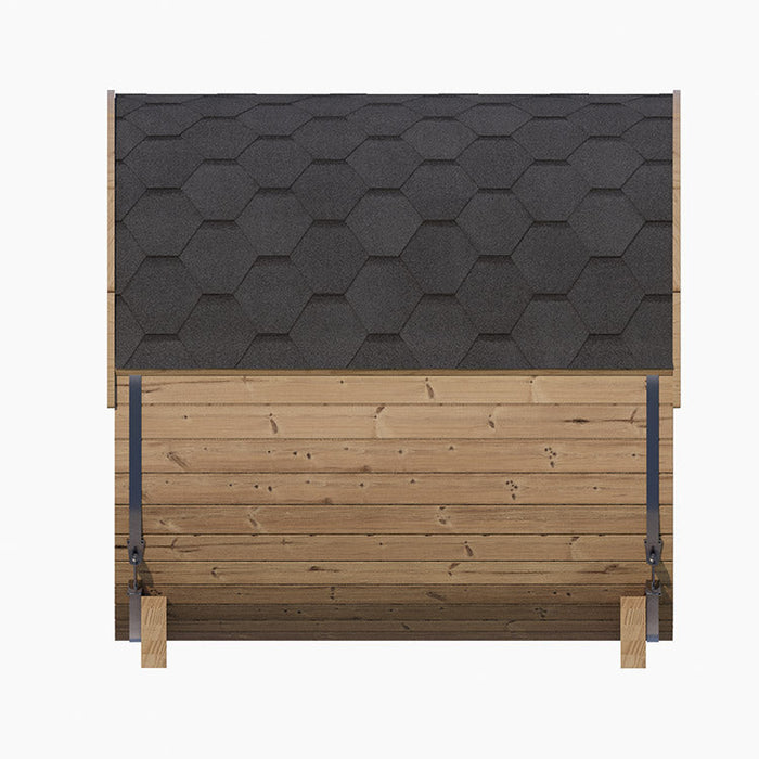 SaunaLife 4-Person E7 ERGO Series Barrel Sauna