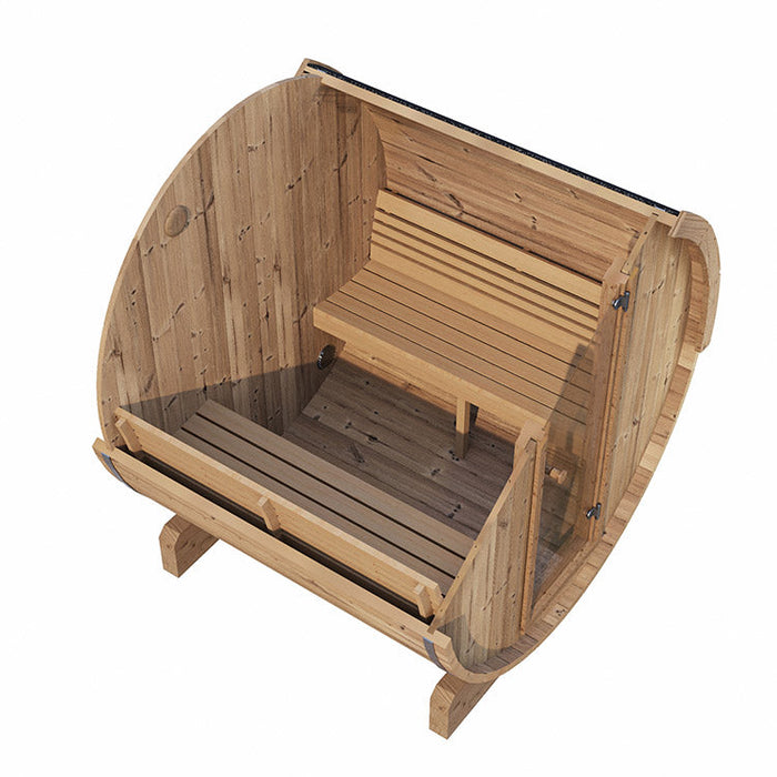 SaunaLife 4-Person E7 ERGO Series Barrel Sauna