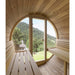 SaunaLife 4-Person E7 ERGO Series Barrel Sauna
