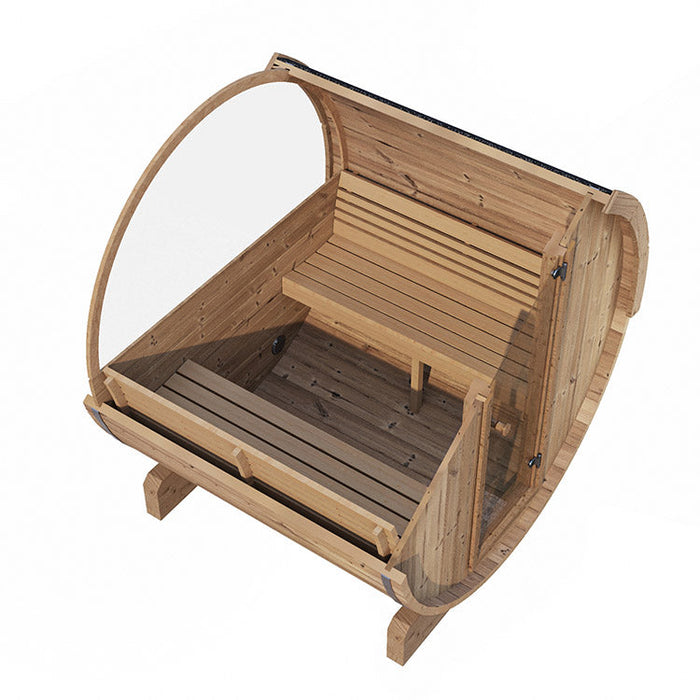 SaunaLife 4-Person E7 ERGO Series Barrel Sauna