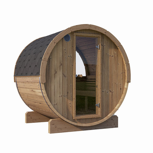 SaunaLife 4-Person E7W ERGO Series Barrel Sauna