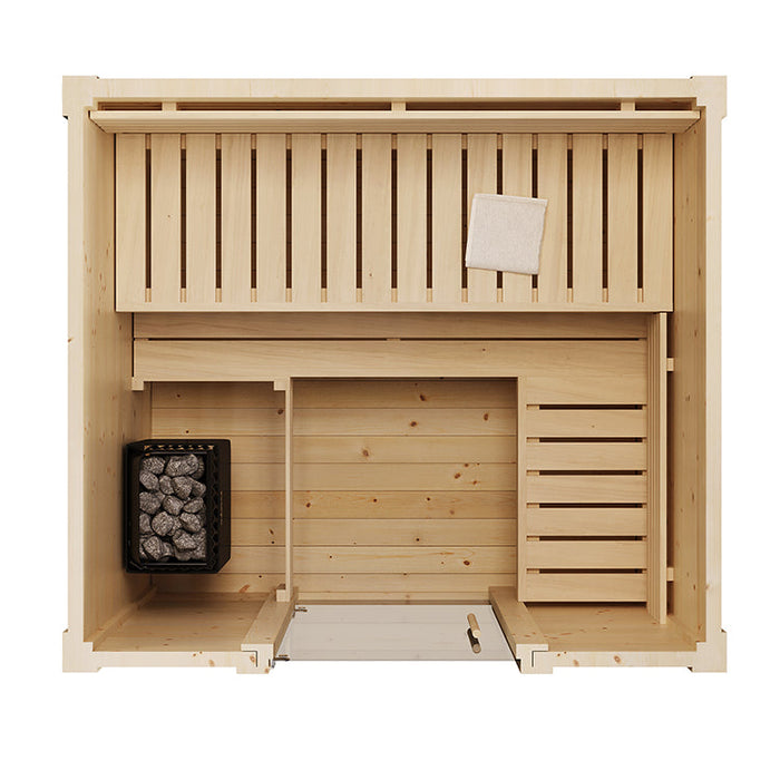 SaunaLife 4-Person G2 Outdoor Traditional Cabin Sauna