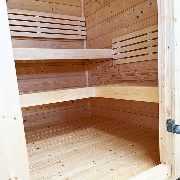 SaunaLife 4-Person G2 Outdoor Traditional Cabin Sauna