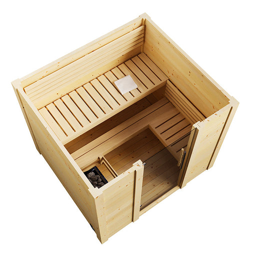 SaunaLife 4-Person G2 Outdoor Traditional Cabin Sauna
