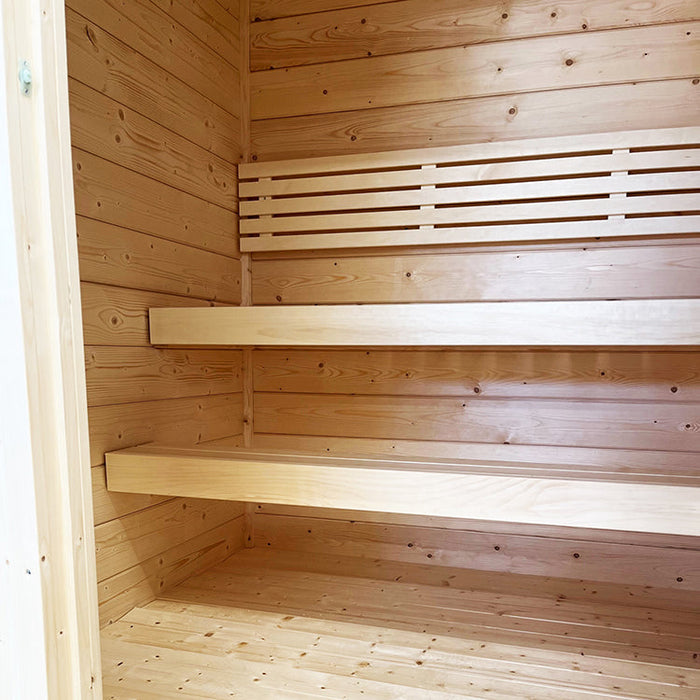 SaunaLife 4-Person G2 Outdoor Traditional Cabin Sauna