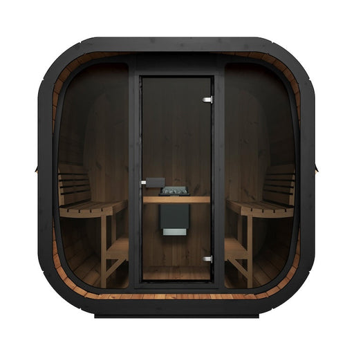 SaunaLife 6-Person CL7G Cube-Series Outdoor Home Sauna