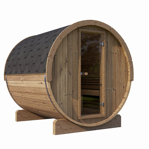 SaunaLife 6-Person E8 ERGO Series Barrel Sauna