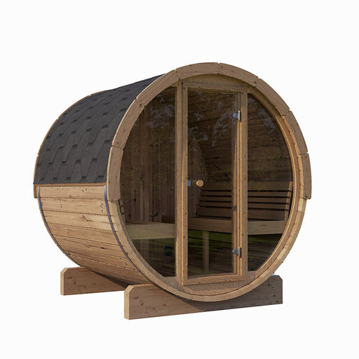 SaunaLife 6-Person E8G ERGO Series Barrel Sauna