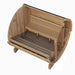 SaunaLife 6-Person E8G ERGO Series Barrel Sauna
