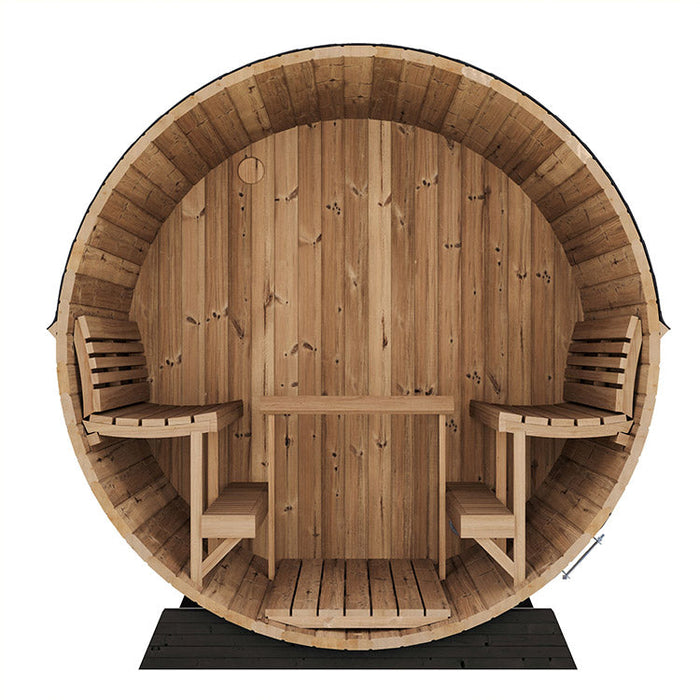 SaunaLife 6-Person EE8G ERGO Elegance Series Barrel Sauna