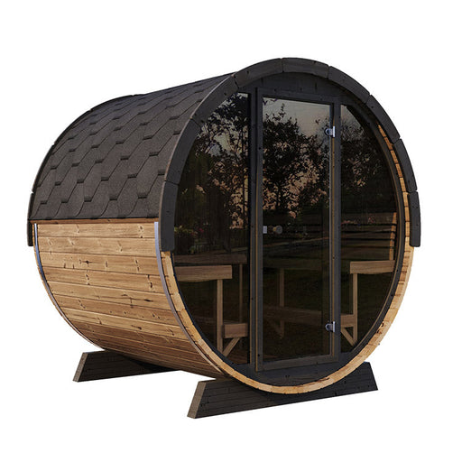 SaunaLife 6-Person EE8G ERGO Elegance Series Barrel Sauna