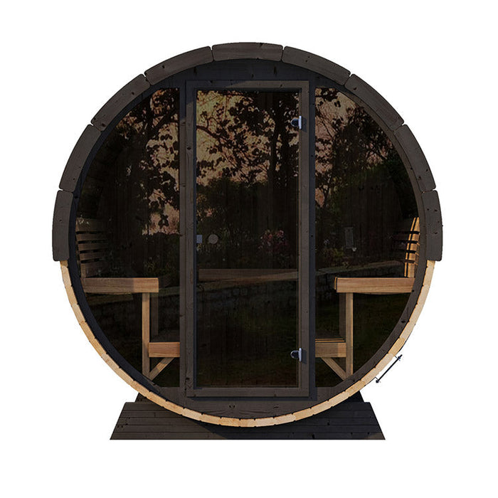 SaunaLife 6-Person EE8G ERGO Elegance Series Barrel Sauna