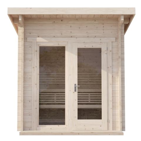 SaunaLife 6-Person G4 Outdoor Traditional Cabin Sauna