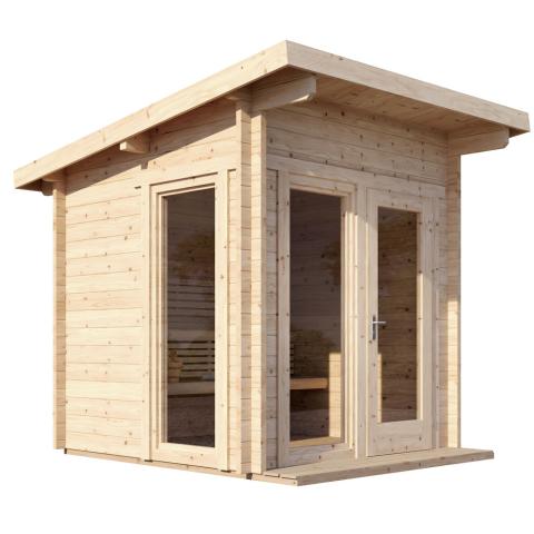 SaunaLife 6-Person G4 Outdoor Traditional Cabin Sauna