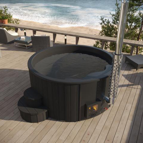 SaunaLife 6 Person Wood-Fired Hot Tub S4N/S4B