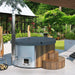 SaunaLife 6 Person Wood-Fired Hot Tub S4N/S4B