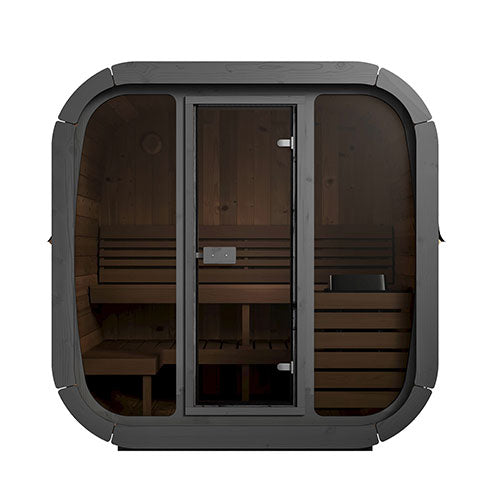 SaunaLife Model CL5G Cube-Series 4-Persons Outdoor Home Sauna Kit